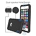 Waterproof Case for iPhone 6/6S, iThrough IP68 Underwater Case Compatible iPhone 6 6S, Dust Drop Snow Shock Proof, Heavy Duty Protective Carrying Integrated Magnetic Cover for iPhone 6 6S(Black)