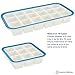 Superb Cube 1.4 Inch Cube Silicone Ice Cube Tray with EZ-Release & No-Spill Steel Reinforced Rim - Makes 9 Cubes