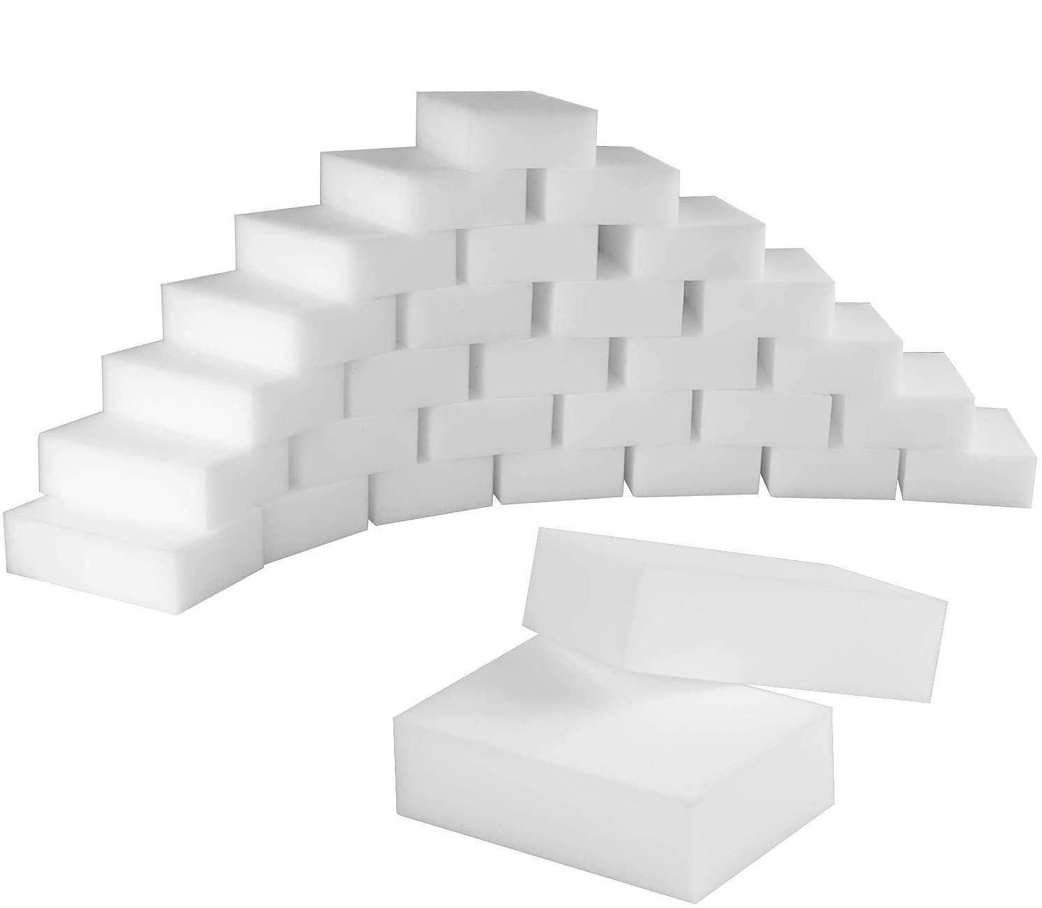 50 Pack Magic Eraser Cleaning Sponge Melamine Foam Magic Sponge Eraser Cleaning Pad for All Surface - Suitable for Bathroom Kitchen Floor Baseboard Wall Cleaner1