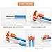 Lever Nuts, Wire Connector Assortment Pack Compact Splicing Connector Lever Nut Kit for Electrical Wires Solid Stranded Flexible Wires A221-412 A221-413 A221-415, 75PCS