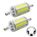 2 Pack, R7S 78mm COB LED Bulbs - Daylight 6000K - 8W / 500LM - Not Dimmable - AC85-265V - J Type Double Ended 70W R7S J78 Halogen Bulb Replacement