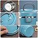 YBOBK HOME Bento Box Adults Lunch Box For Work, 3-Tier Cylinder Stackable Lunch Box With Bag, Keep Food Warm Thermal Lunch Container, Portable Stainless Steel Insulated Food Container (Blue 71oz)