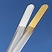 Bona Fide Beauty's Genuine Czech Crystal Glass Nail Files - 2-Piece Manicure Files in Black Velvet Sleeves