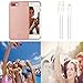 iPhone 7 Plus Case, iPhone 8 Plus Case, AUYOUWEI LED Illuminated Selfie Light Case Cover [Rechargeable] Light Up Luminous Selfie Flashlight Cell Phone Case for iPhone 7 / 8 Plus (Rose Gold)