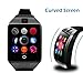 CHEREEKI Smart Watch with Camera Supports SIM/TF Card Smartwatch Pedometer Curved Screen Bracelet Wrist Watch Phone for Android Smartphones
