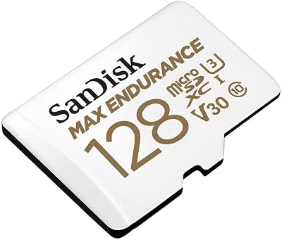 SanDisk Endurance 128GB microSDXC with SD Adapter Video Monitoring 60,000H