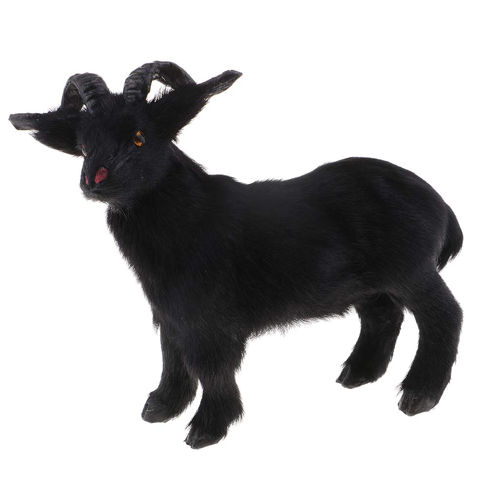 D DOLITY Chinese Zodiac Simulation Goat Model Soft Plush Sheep
