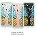 True Color Case Compatible with iPhone 7 Case/iPhone 8 Pineapple Case, True Color Tropical Watercolor Pineapples Printed on Clear Back, Heavy Duty Hybrid + 9H Tempered Glass 360° Protection - Mint