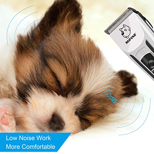 Professional Dog Grooming Clippers - Rechargeable Dog Grooming Kit and Dog Hair Clippers Cordless Suitable Dog & Cat and Other House Animals, Dog Hair Trimmer - Thumbnail 4