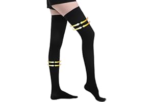 Myshear Medical Compression Stockings for Women and Men, 20-30 mmHg Thigh High Compression Socks, Closed Toe Graduated Compre