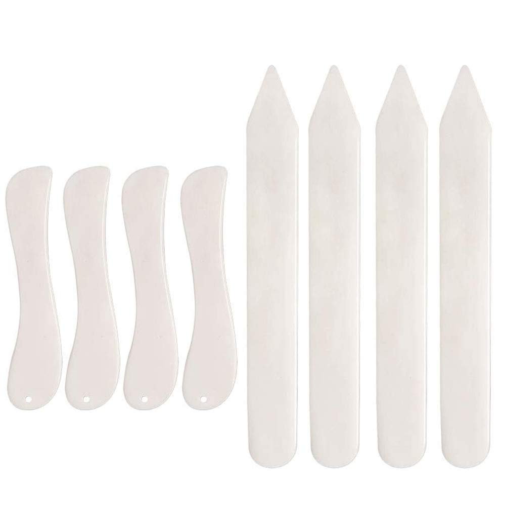 8 PCS Bone Folder Tool, Paper Creaser Set Scoring Tool, Bone Folders for Paper Crafts, Book-Binding Card Making and Office Supplies for DIY Handmade Leather Burnishing Bookbinding and Paper Crafts