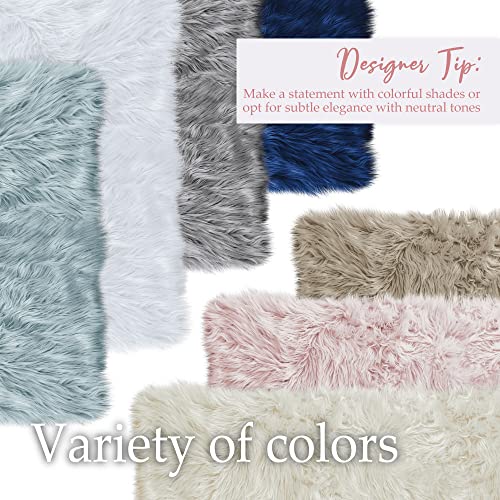 lalaLOOM Soft and Thick Faux Fur Rug, 5x7, Machine Washable, Super