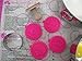 Silicandy Cookie Stamp Molds - 4/6 Set - Great for Activities with Kids - Themes are Get Well Soon / Royal Princess / Social Media Tween / Spread the Love - Silicone Kit for Homemade Cookies [Pink]