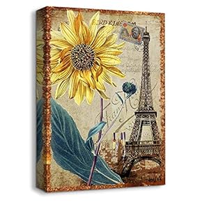 Canvas Wall Art for Living Room,Bedroom Home Artwork Rustic Paintings for Vintage Cafe Bar Pub - 12x18 inches