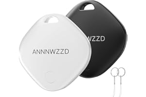 ANNNWZZD Tags 2 Pack Air Tracker Item Finders with Apple Find My (iOS Only) Track Your Keys, Wallet, Luggage, Backpack, Super Lightweight, Comes with 2 Beautiful Keyrings