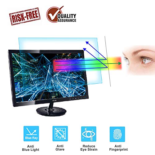 22 Inch Computer Screen Protector, Eye Protection Blue Light Blocking Computer Screen Protector Compatible 22″ Widescreen Desktop with 16:10 Aspect Ratio Monitor