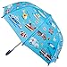 Babalu Kids 18 Inch Sky Blue Umbrella - Emergency Vehicles