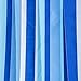Lazy Daze Hammocks 12 FT Quilted Fabric Double Hammock with Spreader Bars and Detachable Pillow, 450lbs Weight Capacity, Mixed Blue Stripes