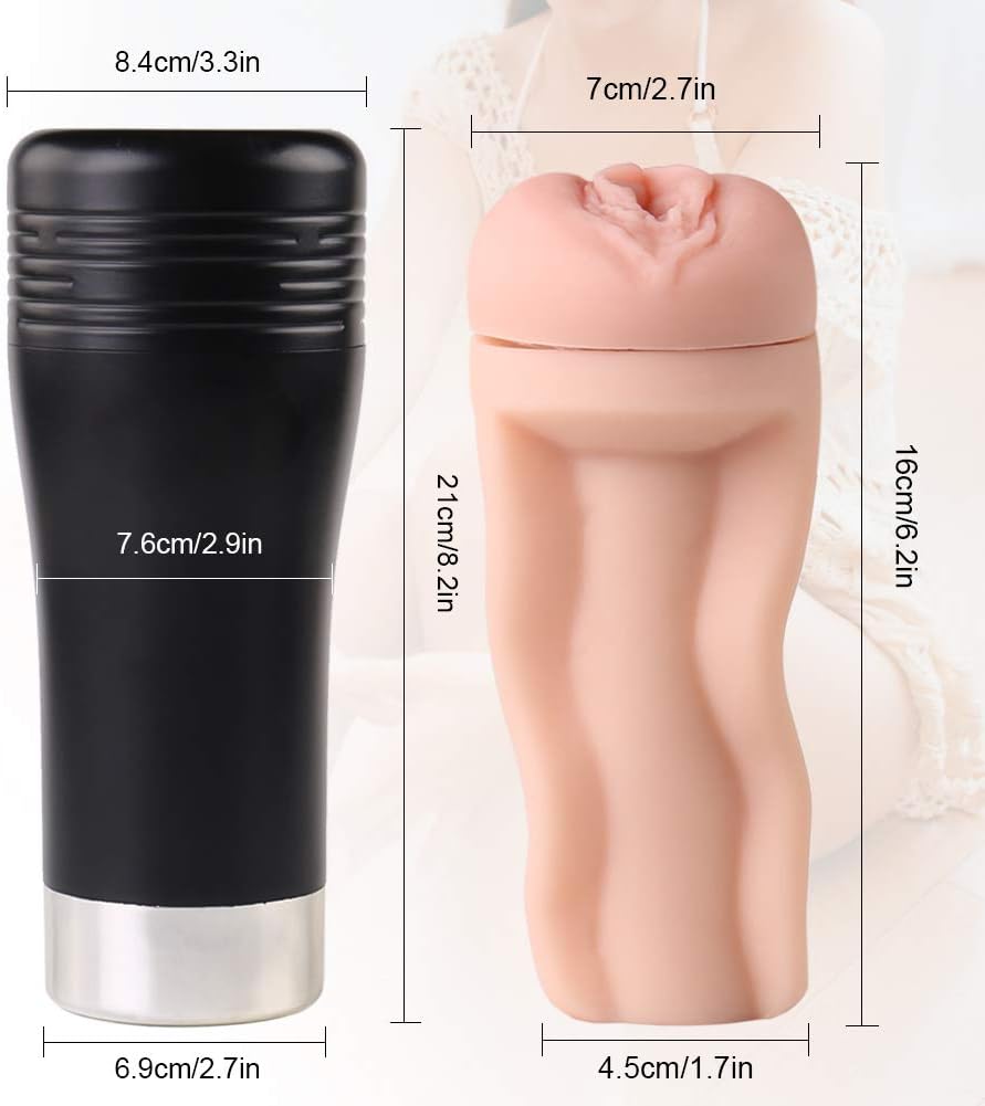 Anpapa Waterproof Deep Realistic Channels for Men Pleasure Small Pocket L-i-fĕlikĕ-Pussey Hands Free S^tr^Oke Bottle C-up Toy Discreet Packaging