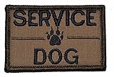 Service Dog, Dog Patch - 2x3 Morale Patch - Coyote Brown With Black