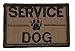 Service Dog, K9 Dog Patch - 2x3 Morale Patch - Coyote Brown With Black
