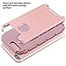 iPhone 7 Plus Case, iPhone 7 Plus Cover, BENTOBEN 2 In 1 Anti-scratch Dual Layer Hybrid Hard Plastic Shell & Soft TPU Bumper Shockproof Protective Case for iPhone 7 Plus (5.5 Inch), Rose Gold