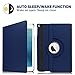 SYNTAK iPad 9.7 2018 / 2017 Case,iPad 6th Generation Cases,iPad 5th Generation Case,360 Degree Rotating Stand Folio Case Heavy Duty PU Leather Full Body Protective Cover for Apple iPad 9.7 inch
