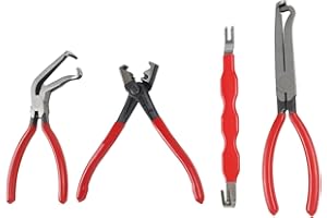 4 Pcs Electrical Disconnect Pliers for Cars, Automotive Connector Separator Tool With Pin Removers Grabbing Jaw Design Double