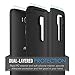 Zenfone 2 Laser Case, MoKo [Shock Absorption] Slim Dual Layer Protective Case with Soft Silicone Bumper and Rigid PC Back Cover for ASUS Zenfone 2 Laser (ZE550KL / ZE551KL) 5.5 Inch - Black