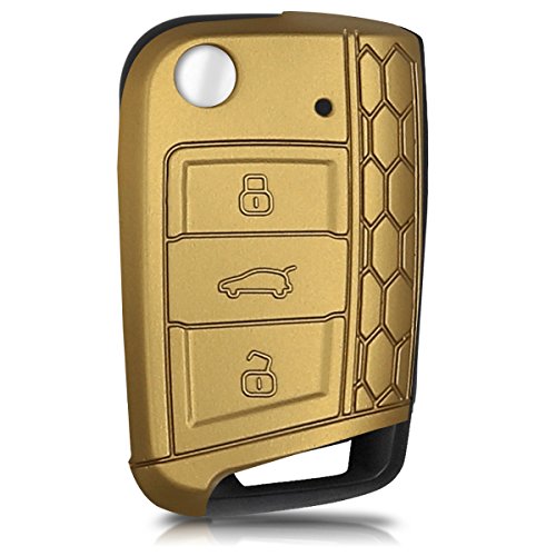 image for kwmobile Silicone cover for VW Golf 7 MK7 3-Button Car Key Protection 