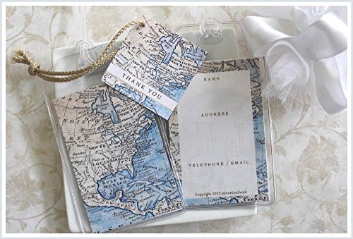 30 North American Map Luggage Tag Favors $1.50 ea.