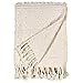 Amazon Brand – Rivet Contemporary Raised-Texture Throw Blanket - 60 x 50 Inch, Ivory