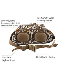 Kingdom Outdoor Tackle Bag, Paquete de almacenamiento en la cintura para la pesca, caza, senderismo