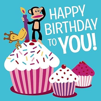 Paul Frank Carte De VÅux Joyeux Anniversaire Julius Avec Gateaux Amazon Fr Fournitures De Bureau