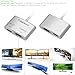 CableDeconn Aluminum shell Multi-Function Thunderbolt Mini Displayport to HDMI VGA Converter Adapter Cable for Apple Macbook Surface pro Thinkpad X1 HDMI 4K HDTV Eyefinity VGA Adapter