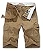 Vcansion Men's Lightweight Cotton Summer Multi Pocket Cargo Shorts