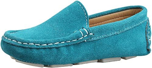 SKOEX Boy's Girl's Suede Loafer Baby Slip On Boat Shoes (Toddler/Little Kid)