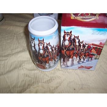 budweiser 75th anniversary stein
