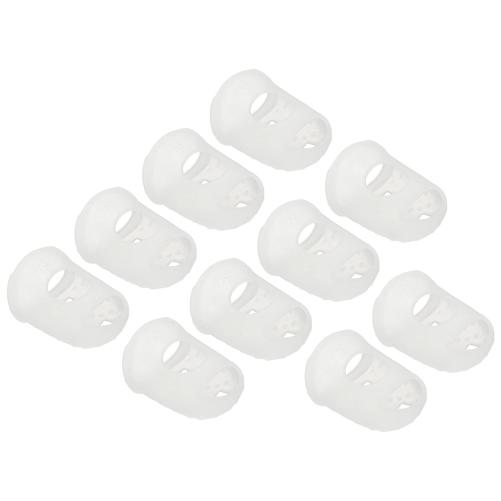 PATIKIL Finger Tips Anti Slip Fingertip Protector, 10 Pack 30mm Silicone Finger Guard for Paper Sorting Sewing Guitar Playing, Transparent XL Size