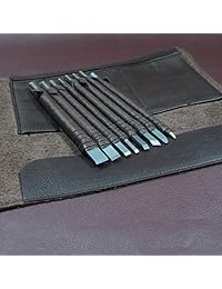 Juego de 8 piezas de cinceles de madera de piedra para tallar herramientas de mano hechas de acero de tungsteno Bonus una bolsa de cuero portátil CYKD02