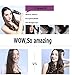 Tingkam® 3 in 1 Hair Styler Professional Ceramic Hair Straightener Curler Comb Round Brush Pearl White Handle 360° Swivel Cord 2 Heating Settings