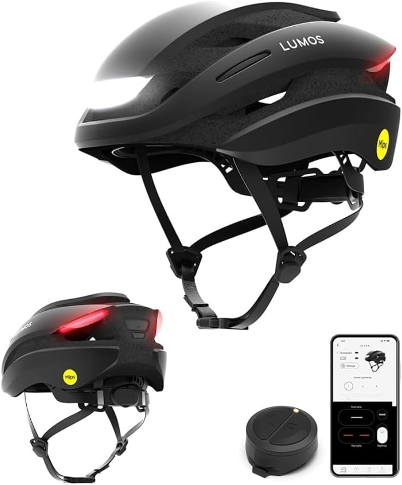 Lumos Ultra Smart Bike Helmet with Front Rear LED Lights and Turn Signals