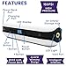 Kinetic 150PSI Handheld Mini Tire Inflator Power Bank LED Light Fast USB Phone Charger Fits In Glove Compartment Inflates in Seconds Great For Cars Bikes Sports BONUS Bike Holder & Pouch