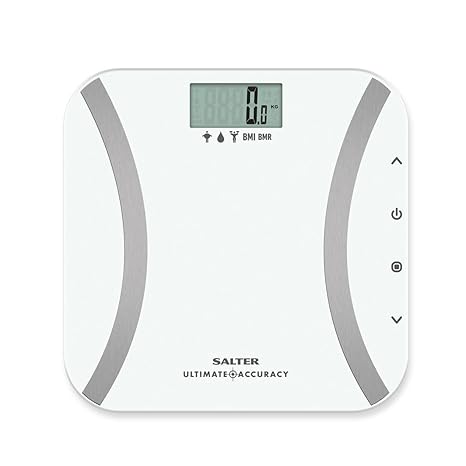 Salter digitale Analysewaage - Elektronische Personenwaage mit Messung in 50g Schritten, sofortiges Ablesen von Gewicht, Körp
