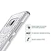 MASCHERI For Galaxy S8 Plus Case,[Zen Series] Scratch Resistant [White Henna Mandala Floral Lace Design] TPU Bumper Clear Back Panel Hybrid Protective Case Cover for Samsung Galaxy S8 Plus - Clear