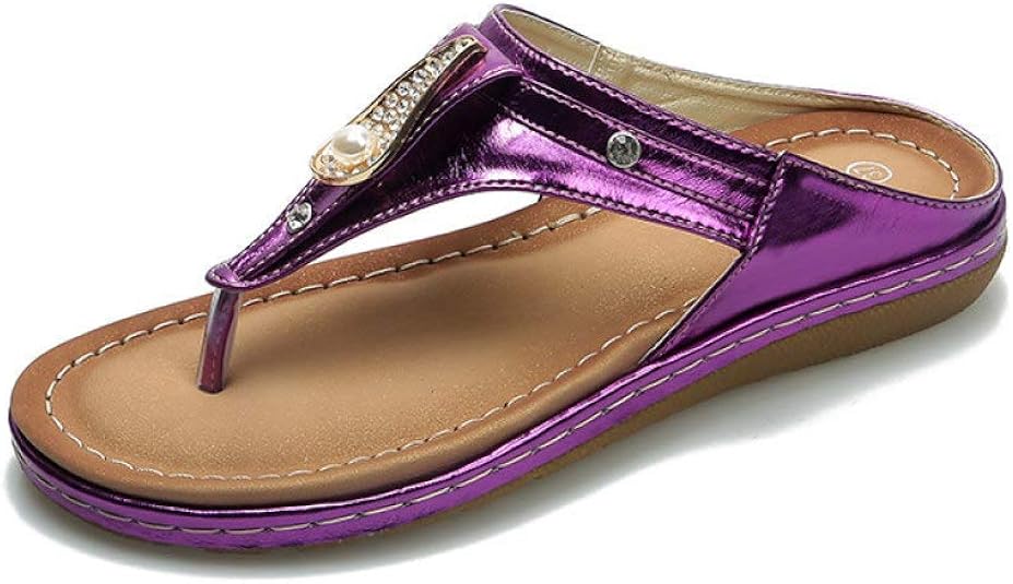 Amazon.com | Fashion Shoebox Women Platform Flip Flops Slippers Metal Decoration Fashion Ladies 
