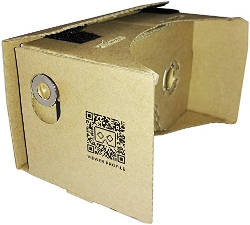 IHUAQI Google Cardboard Unibody Design Pre-assembled Easy Setup and use with instructions virtual reality headset Compatible with Android &amp; IOS PMMA Lens with 45mm focal length