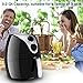Costzon Electric Air Fryer, 3.2 Quart 1500W, Healthy Oil Free Cooking, Rapid Air Circulation System, Low-Fat, Dishwasher Safe, Detachable Basket Handle Deep Cooker (Black)