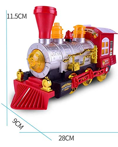 O.B Toys&Gift Bubble Blowing Steam Locomotive Engine Car Bump'n'Go Action Train Toy Battery Operated w/ Colorful Lights & Fun Sounds , Kids Bubble Train