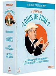 L'essentiel De Louis De Funès : Le Corniaud + La Grande Vadrouille + L'aile Ou La Cuisse + La Soupe Aux Choux - Version Restaurée - Blu-Ray